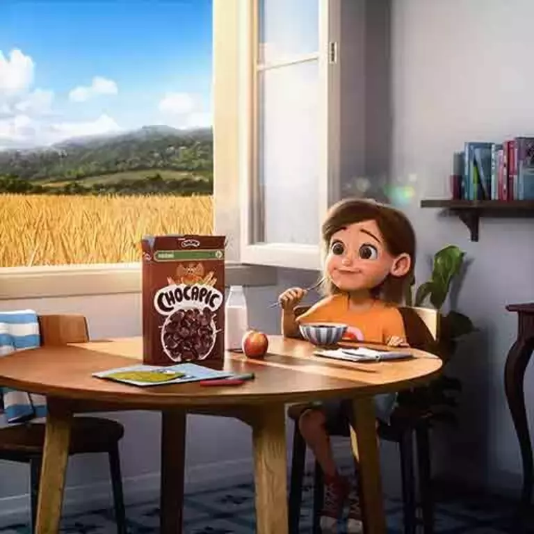 KV with the little girl beginning