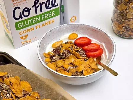 Pecan Cornflake Crunch Granola Recipe Pecan Cornflake Crunch Granola Recipe