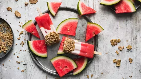 Fitness Watermelon Popsicles