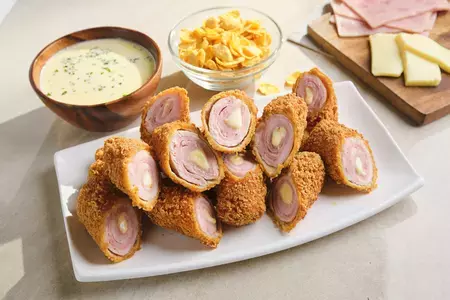 Pork Cordon Bleu with Creamy Cheese Sauce Pork Cordon Bleu with Creamy Cheese Sauce