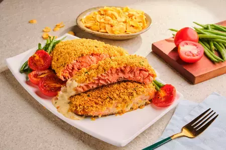 Corn Flakes Crusted Baked Salmon Corn Flakes Crusted Baked Salmon