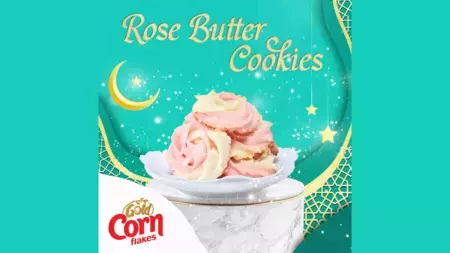 NESTLE® GOLD™ CORNFLAKES ROSE BUTTER COOKIES NESTLE® GOLD™ CORNFLAKES ROSE BUTTER COOKIES