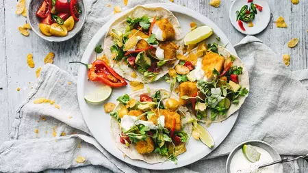 GLUTEN-FREE CORN-CRUSTED FISH TACOS GLUTEN-FREE CORN-CRUSTED FISH TACOS